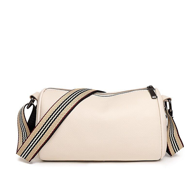 Soft Cowhide Shoulder Bag Rivet Genuine Leather Handbag Fashion Messenger Purse