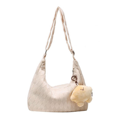 Fashionable Dumpling Bag Underarm Purse College Student Crossbody Bag 35*25*12CM