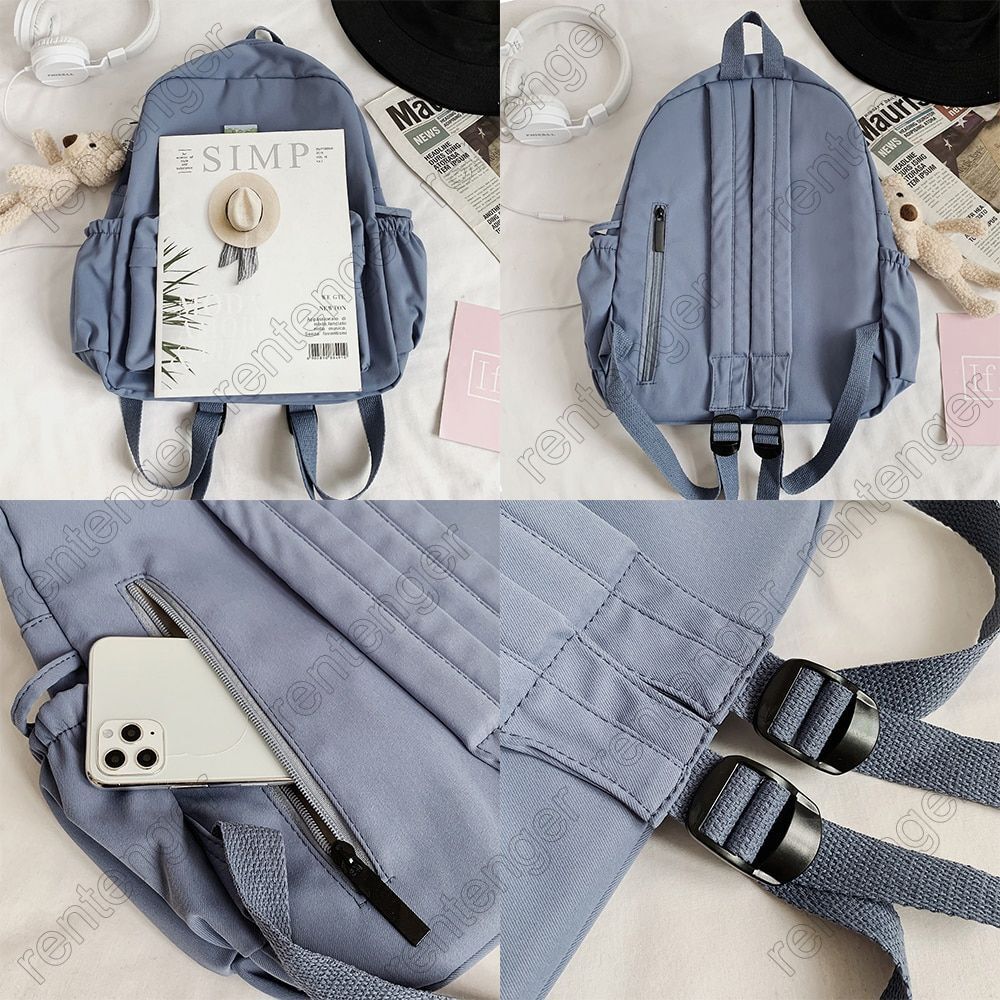 Women Nylon Backpack Student College School Bag Backpack Fashion Bags 30*11*40CM