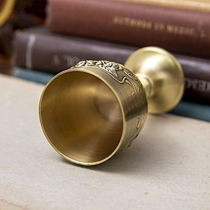 2pc Chalice Gold Goblet 1 Oz Communion Church Cup Holy Altar Chalice Mini Wine
