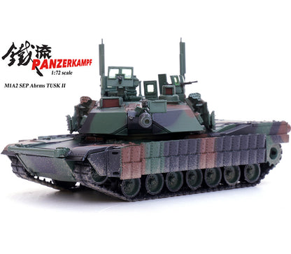 Panzerkampf1/72 U.S. M1A2 Sep TuskII M1 Military Main Battle Tank Model Ornament