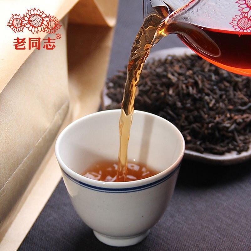 1000g Ripe PuerTea The Fifth Class Material Loose Chinese Puerh Tea Kraft Bag
