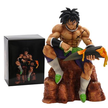 Dragon Ball Sitting Posture Broly Broli PVC Action Figure Statue Model Toy Gift