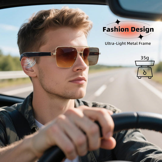 New fashion Bluetooth audio smart glasses Sunglasses Open earbuds 2 speakers
