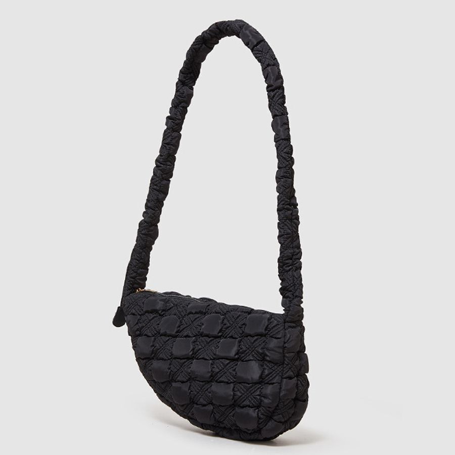 Nylon Pleated Light Handbags Purses Drawstring Crossbody Underarm Shoulder Bag