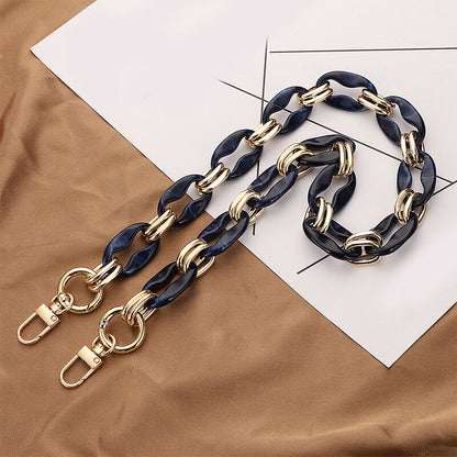 Shoulder Strap Detachable Replacement Bag Fish Bone Acrylic Resin Handbag Chain