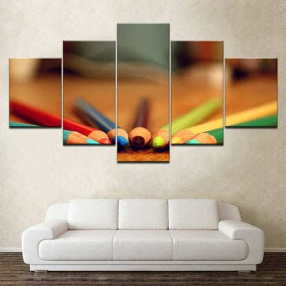 5 P HD Print Wall Art Painting Several Colors Pencil Poster Picture No Framed