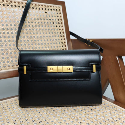 Real Leather Flap Small Purse Briefcase Handbag Shoulder Bag Clutch Fashion