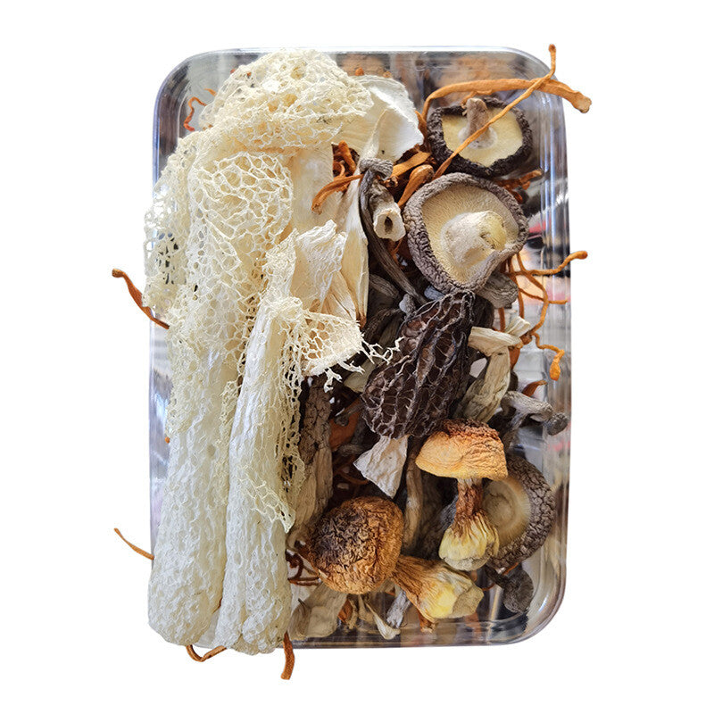 Qicaijuntang Herbal Soup Bag Dried Mushrooms Soup Ingredients Stew Soup Bags 60g