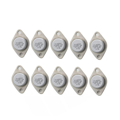 10X 2N3055 Transistor NPN TO-3 15A 60V 115W Power Switch Amplifier Metal Case