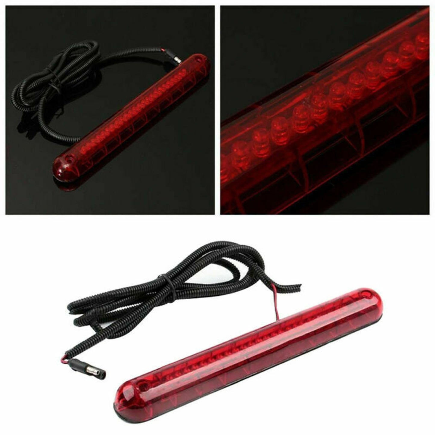 Universal Plastic LED Light Bulb Car&Truck High Mount Rear Third Brake Light H