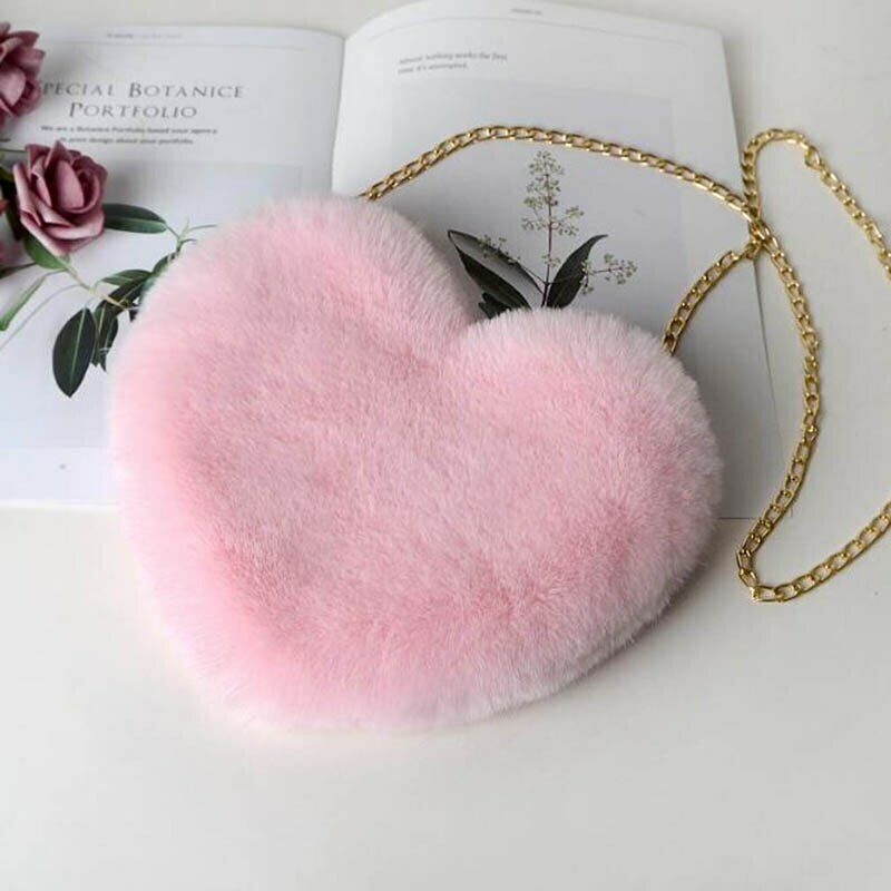 Pretty Cute Faux Rabbit Fur Handbag Shoulder Messenger Bag Fashion Long FurGrass