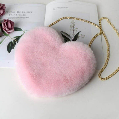 Pretty Cute Faux Rabbit Fur Handbag Shoulder Messenger Bag Fashion Long FurGrass
