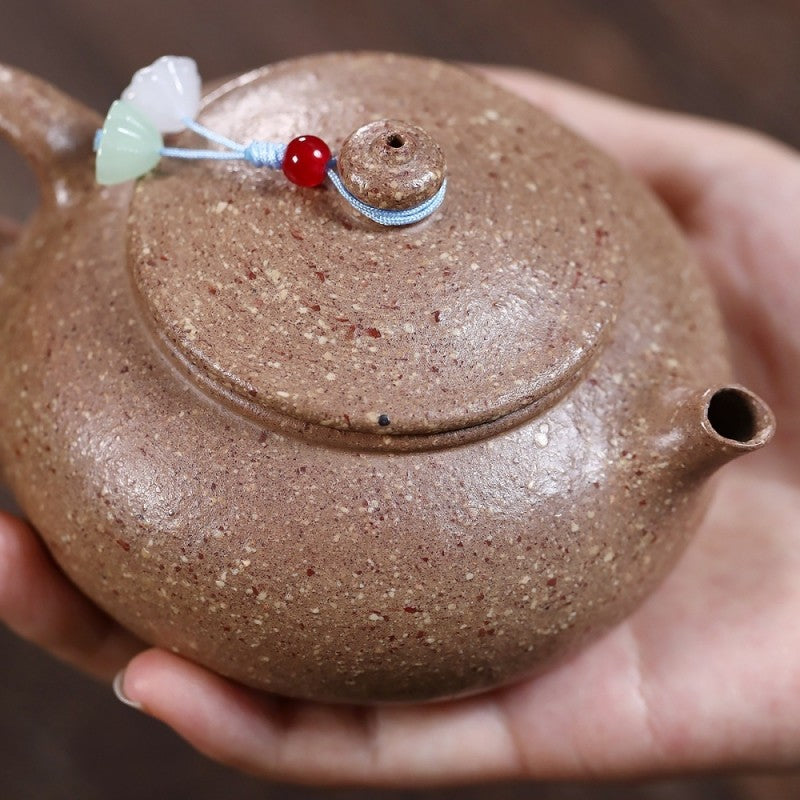 Yixing Purple Clay Teapot Original Ore Purple Jade and Golden Sand Handcraft pot