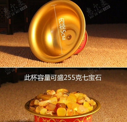 8pcs/lot Tibetan Buddha Bowl Talisman Water Holy Water Cup Buddhist Supplies Cup