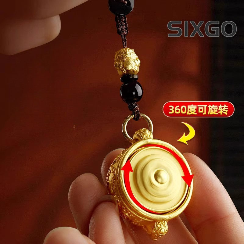 Cornucopia Brass Keychain The Twelve Chinese Zodiac Signs Pendant Car Ornament