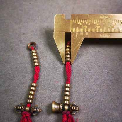 Gandhanra 5mm Brass Tibetan Buddhist Mala Bead Counters Prayer Bead Counters