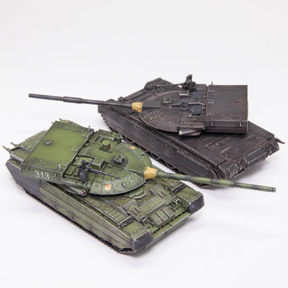 AM1/72 Russian 640 Blackhawk Tank Alloy Core Magnetic Gun Barrel Finished Model