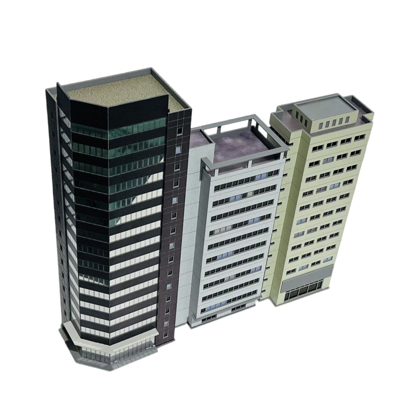 1:150 N Scale Train Railway Modern Scene Office Building Model Toys