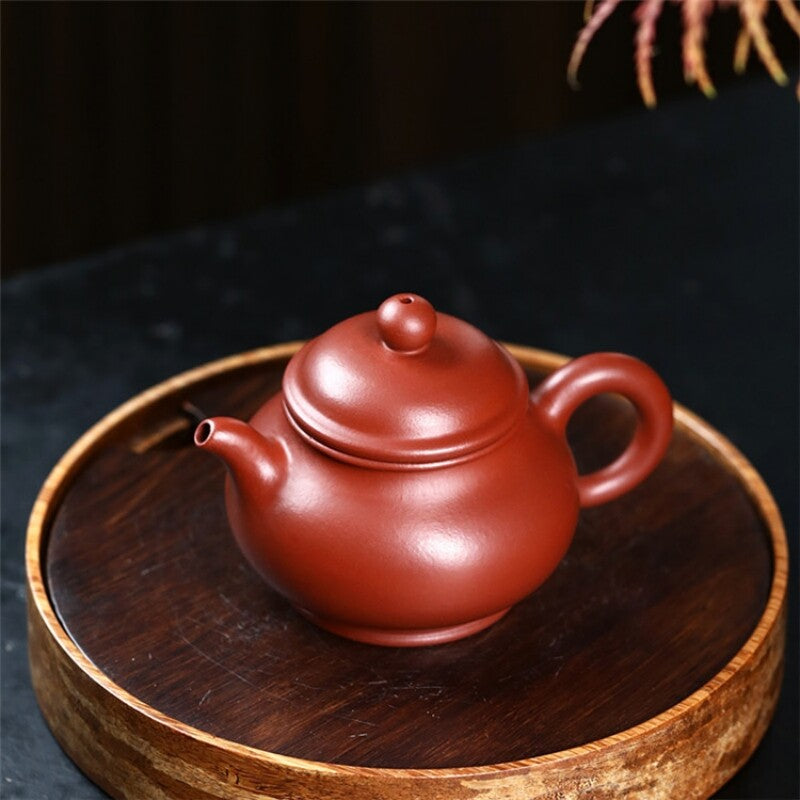 real yixing zisha dahongpao clay tea pot 110ml marked pan pot master kungfu pots