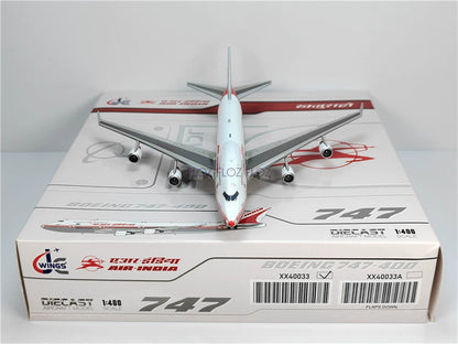 JC WINGS Air India for Boeing B747-400 VT-ESO 1:400 Aircraft Pre-built Model