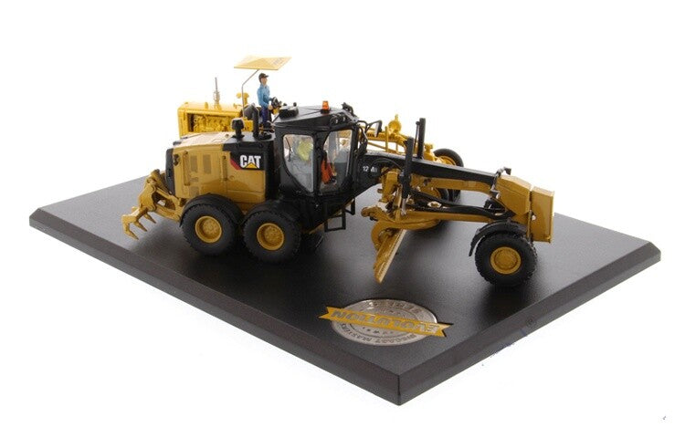 2PC 1:50 DM 12M3 & NO.12 Motor Grader Construction Vehicle Machine Diecast Model