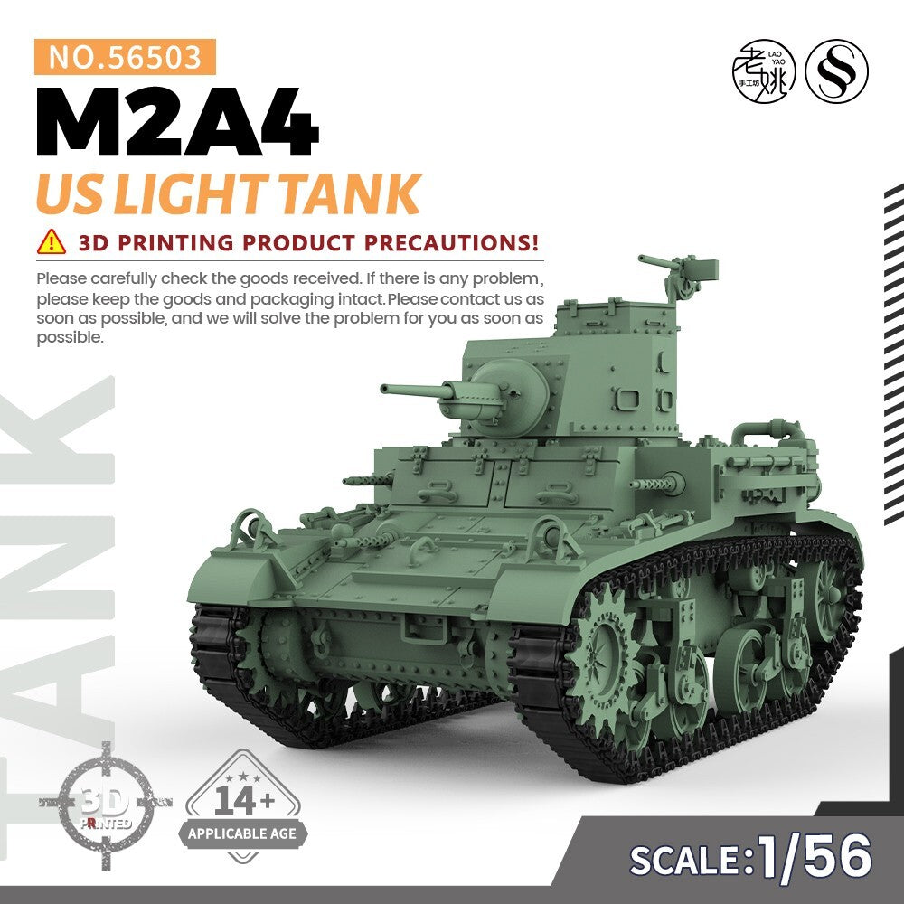 SSMODEL SS56503 1/56 Military Model Kit US M2A4 Light Tank