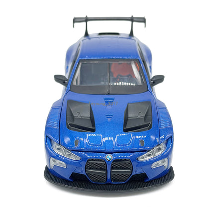 1/32 2023 BMW M4 GT3 Model Car Diecast Toy Cars Toys for Boys Kids Gifts Blue
