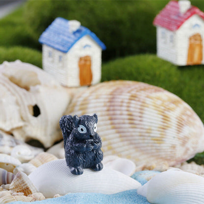 Miniatures Decoration Cartoon Garden Squirrel Ornament Figurines Micro Landscape