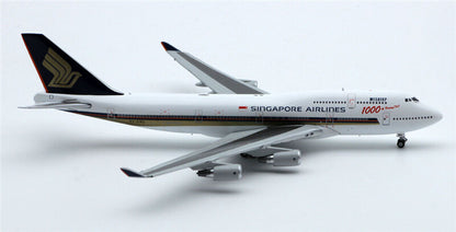 JC Wings Singapore Airlines FOR BOEING B747-400 9V-SMU 1000th 1/400 Plane Model