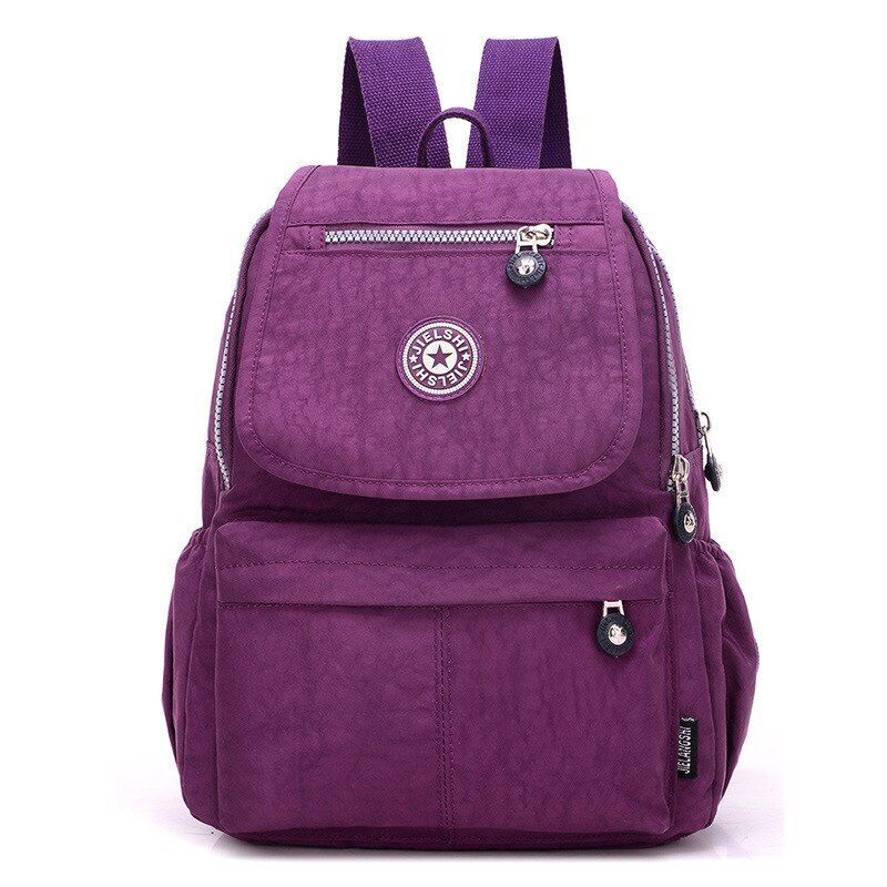 Waterproof Nylon Backpacks School Bags Large Traveling Leisure Nylon Zipper 1 PC
