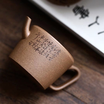 130cc chinese Yixing Handmade Zisha teapot Duan clay YouShi Gongfu Tea pot