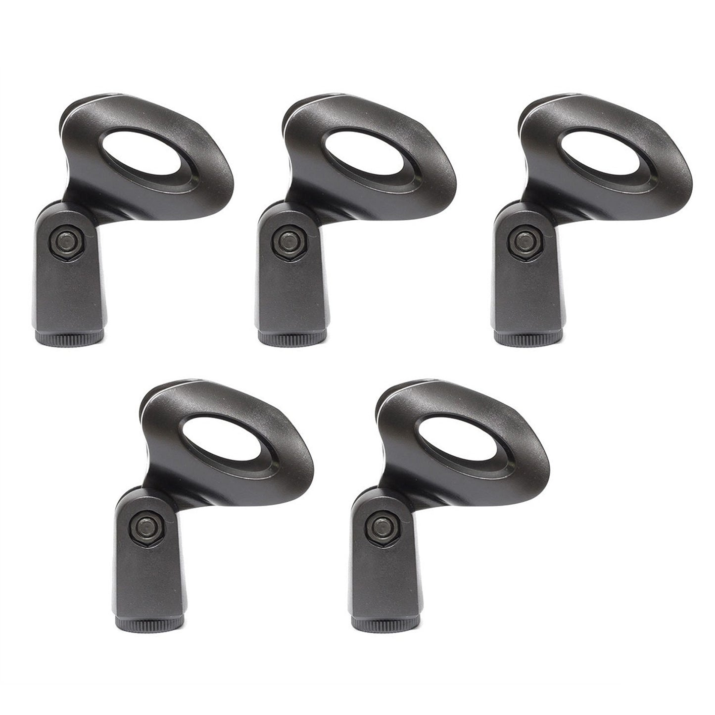 5PCS Universal Microphone Clips Clamp Holder Kit For Wired / Wireless Mic Stand