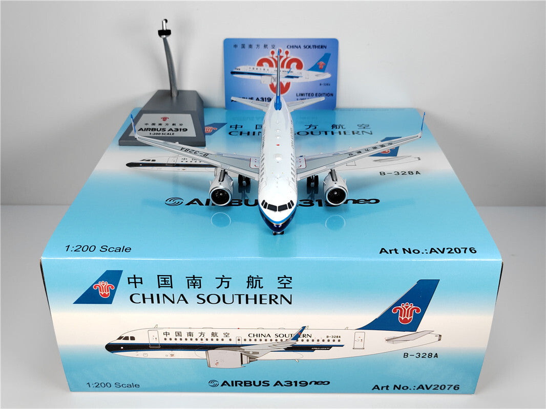 1:200 Aviation CHINA SOUTHERN AIRBUS A319NEO Passenger Airplane Diecast Model