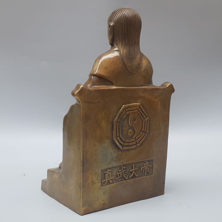 Chinese Bronze Xuanwu Patriarch's Ornament of Zhenwu Emperor's Worship Statue