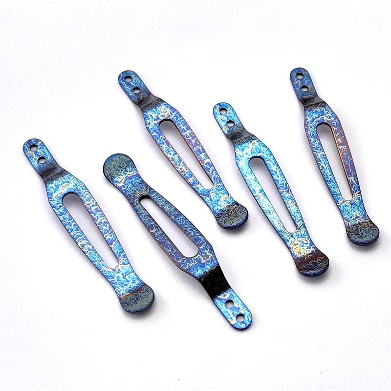 1 Pc Custom Made Titanium Alloy Backclip for Rick Hinderer knives XM18/XM24