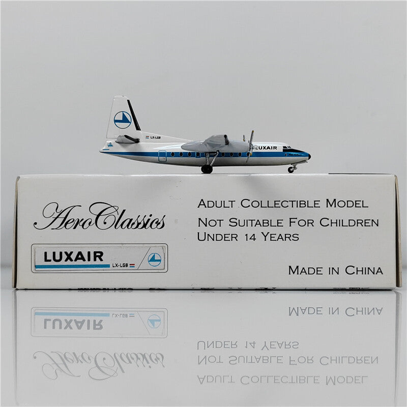 1:400 Aviation LUSAIR Plane FOKKER F-27-100 Diecast Aircraft Model