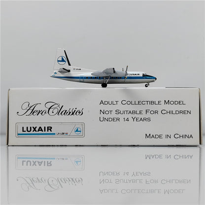 1:400 Aviation LUSAIR Plane FOKKER F-27-100 Diecast Aircraft Model