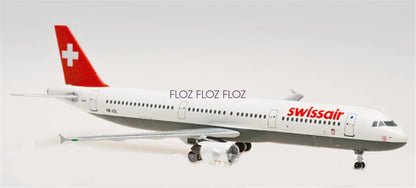 for AeroClassics Swiss Air for Airbus A321 HB-IOL 1:400 Aircraft Pre-built Model