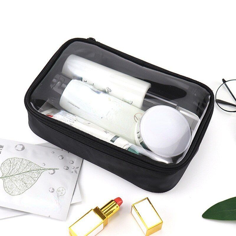 Waterproof Transparent Cosmetic Bag Makeup Case Clear Beauty Organizer S/M/L 1PC