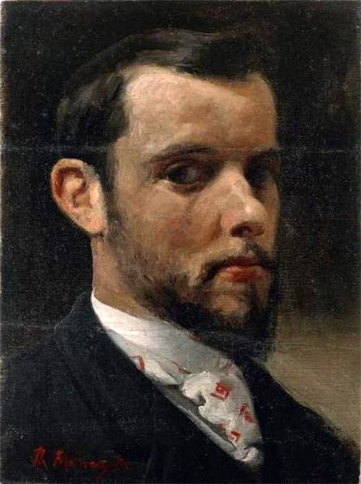 Oil painting Raimundo-De-Madrazo-Y-Garreta-Self-portrait Raimundo-De-Madrazo-Y-G