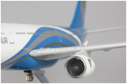 47CM OMAN AIR AIRBUS A330 A40-DG Passenger Airplane Resin Aircrarft Plane Model