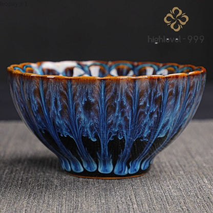 Kiln Tianmu Jianzhan Ceramic Master Tea Cup Tea Cup Single Cup Kung Fu Tea Set
