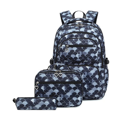 3pcs School Backpack Set School Bookbag Girls Schoolbag Travel Backpacks