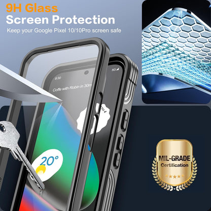 Magnetic for Google Pixel 10/Pixel 10 Pro Case, Built-In HD & Privacy Screen Pro