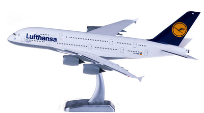 36CM 1:200 Hogan Lufthansa AIRBUS A380 Passenger Airplane ABS Plastic Model