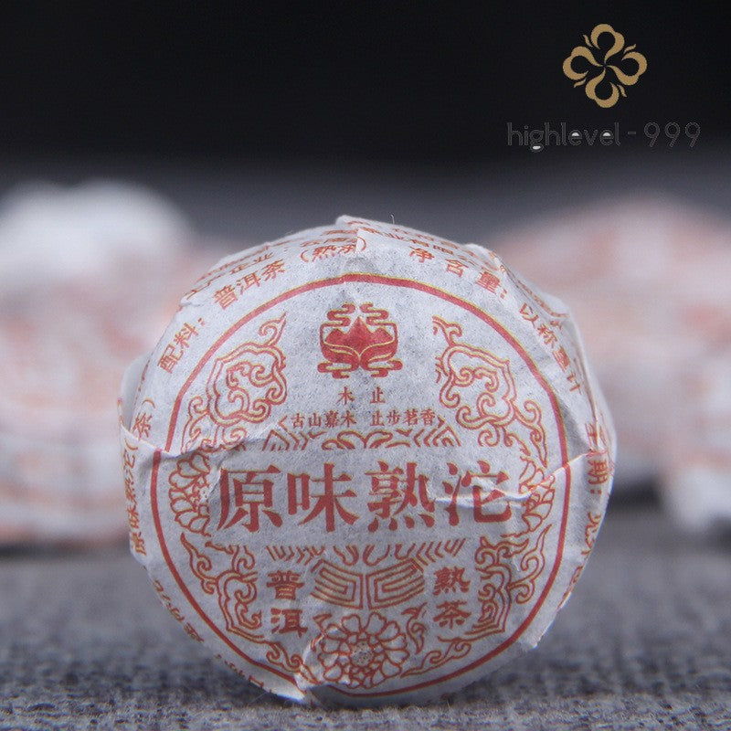 500G Ripe Pu'er Yunnan Menghai Muzhi Original Aromatic Mini Compressed Tuocha-