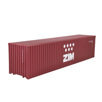 1:50 ZIM 40GP Metal Shipping Container Model Toy Home Office Decor Gift