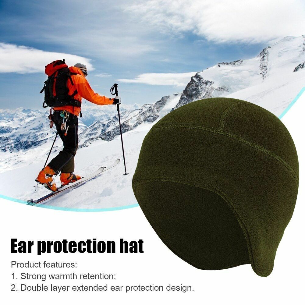 Outdoor Fleece Hat Winter Tactical Camping Beanies Cap Windproof Cycling Hunting