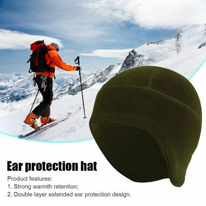 Outdoor Fleece Hat Winter Tactical Camping Beanies Cap Windproof Cycling Hunting